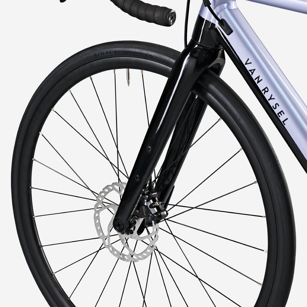 Lila žensko električno cestno kolo E-EDR AF SHIMANO 105Di2 2x12S 