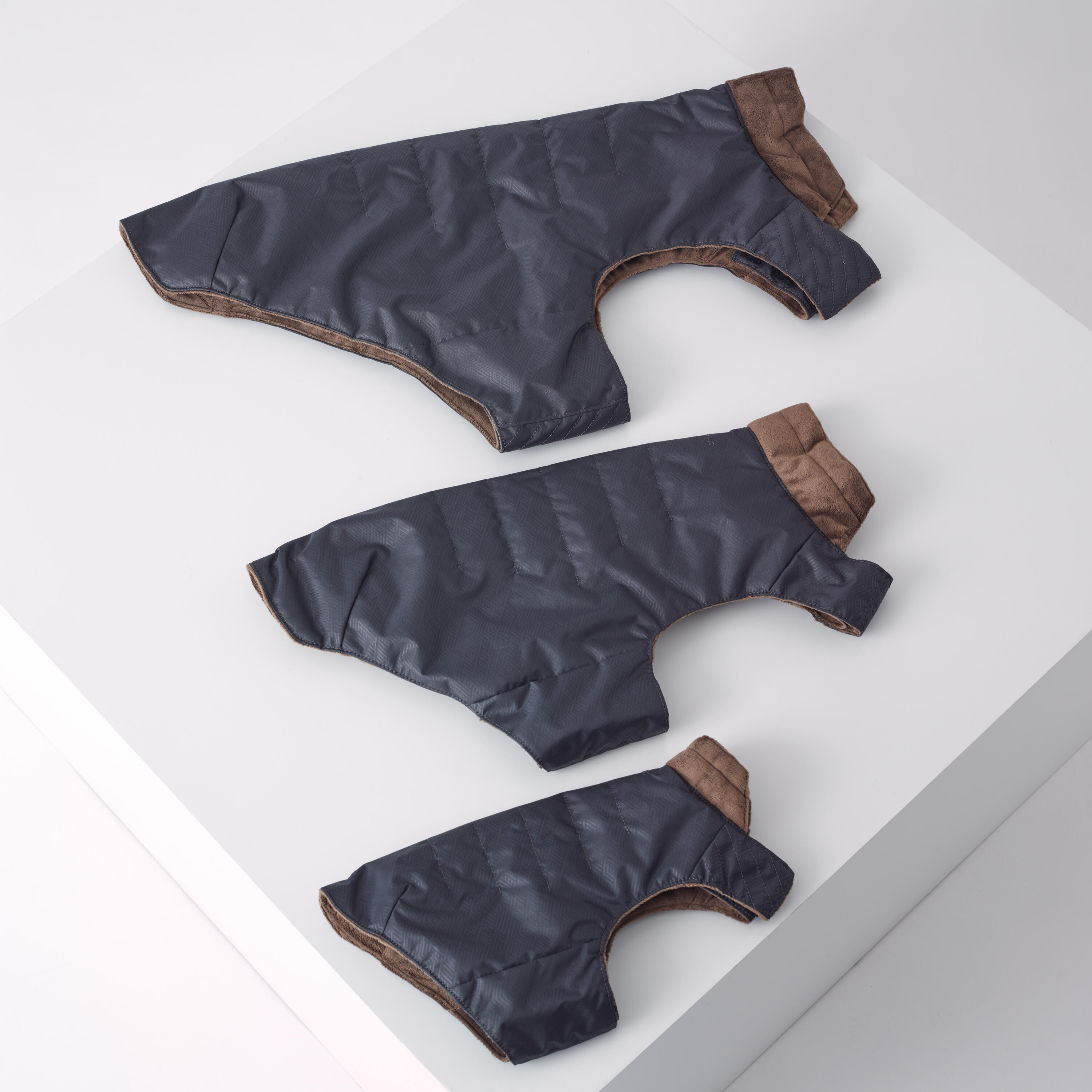 Gilet caldo cane grigio 6/8
