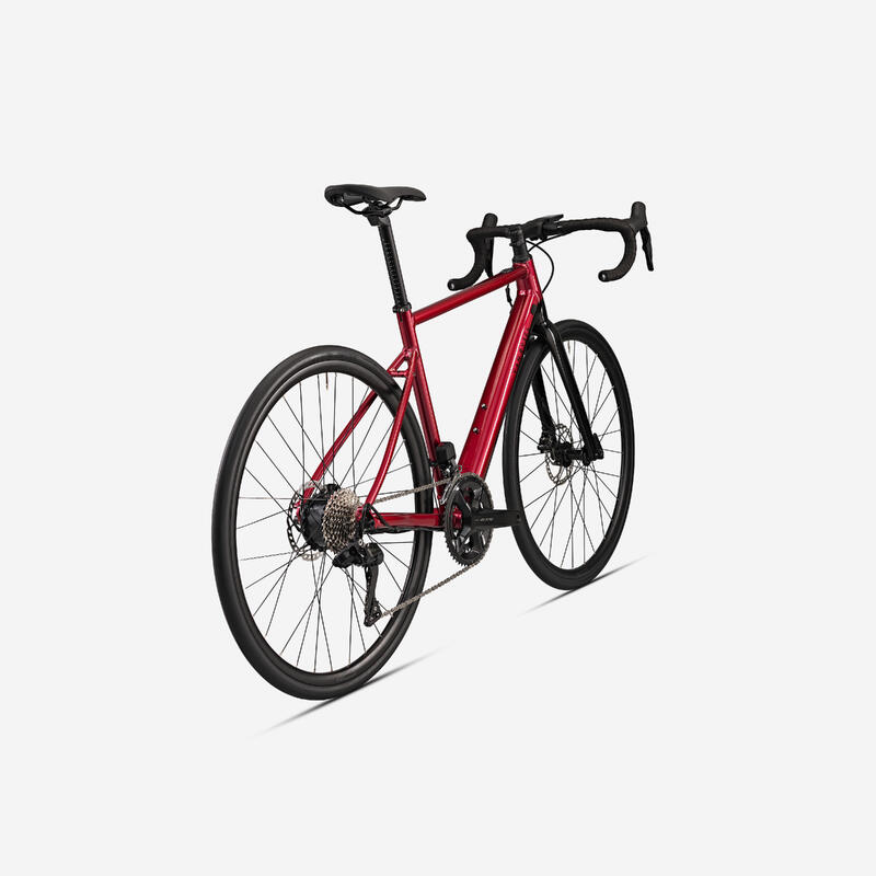 Bici da corsa a pedalata assistita E-EDR AF Shimano 105 Di2 2x12V rossa