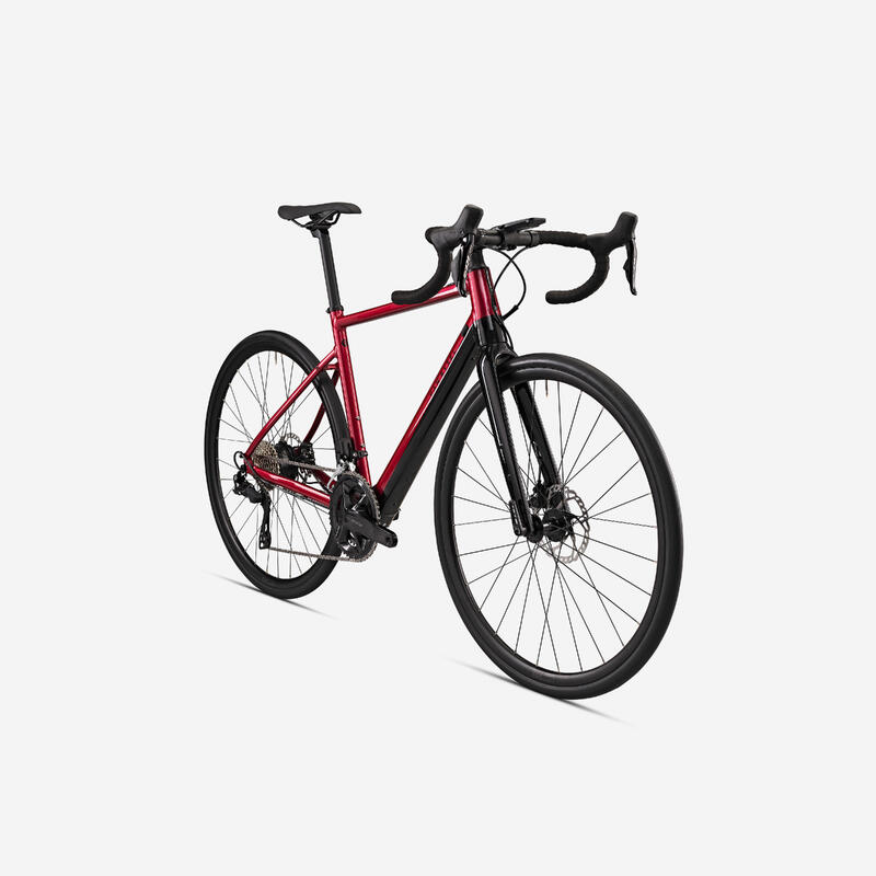 Bici da corsa a pedalata assistita E-EDR AF Shimano 105 Di2 2x12V rossa