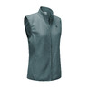 Women’s mountain hiking sleeveless fleece jacket, MH100 - Green
