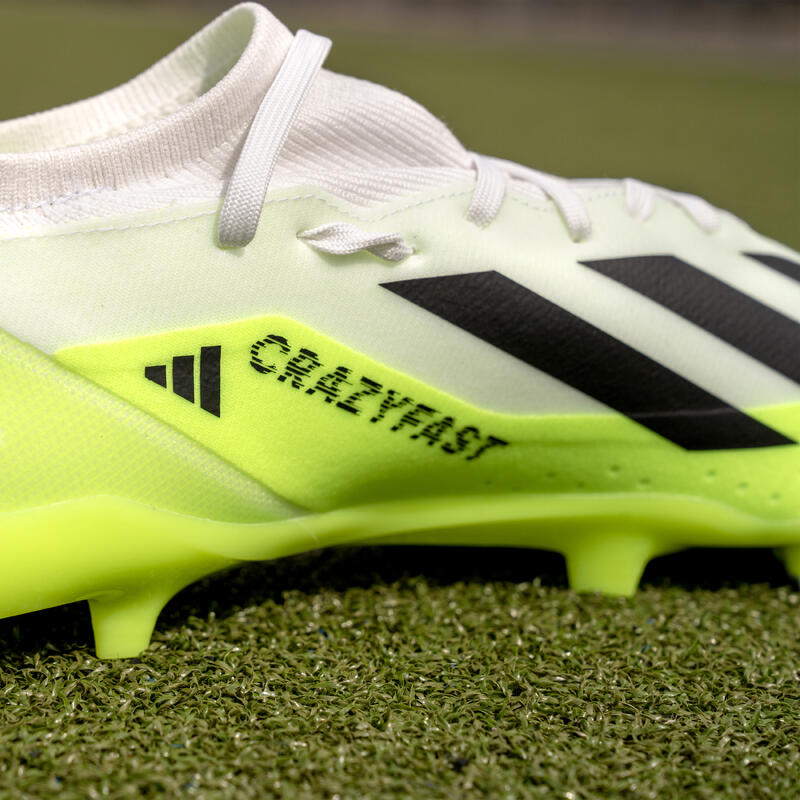 ADIDAS X Crazyfast.3 FG voetbalschoenen wit/geel