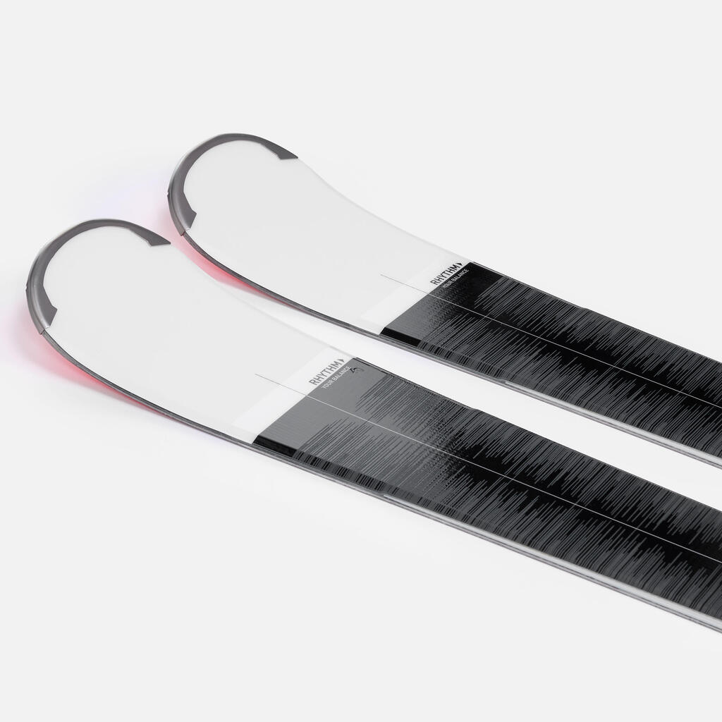 WOMEN'S DOWNHILL SKI WITH BINDINGS - BOOST 580 - BLACK AND WHITE
