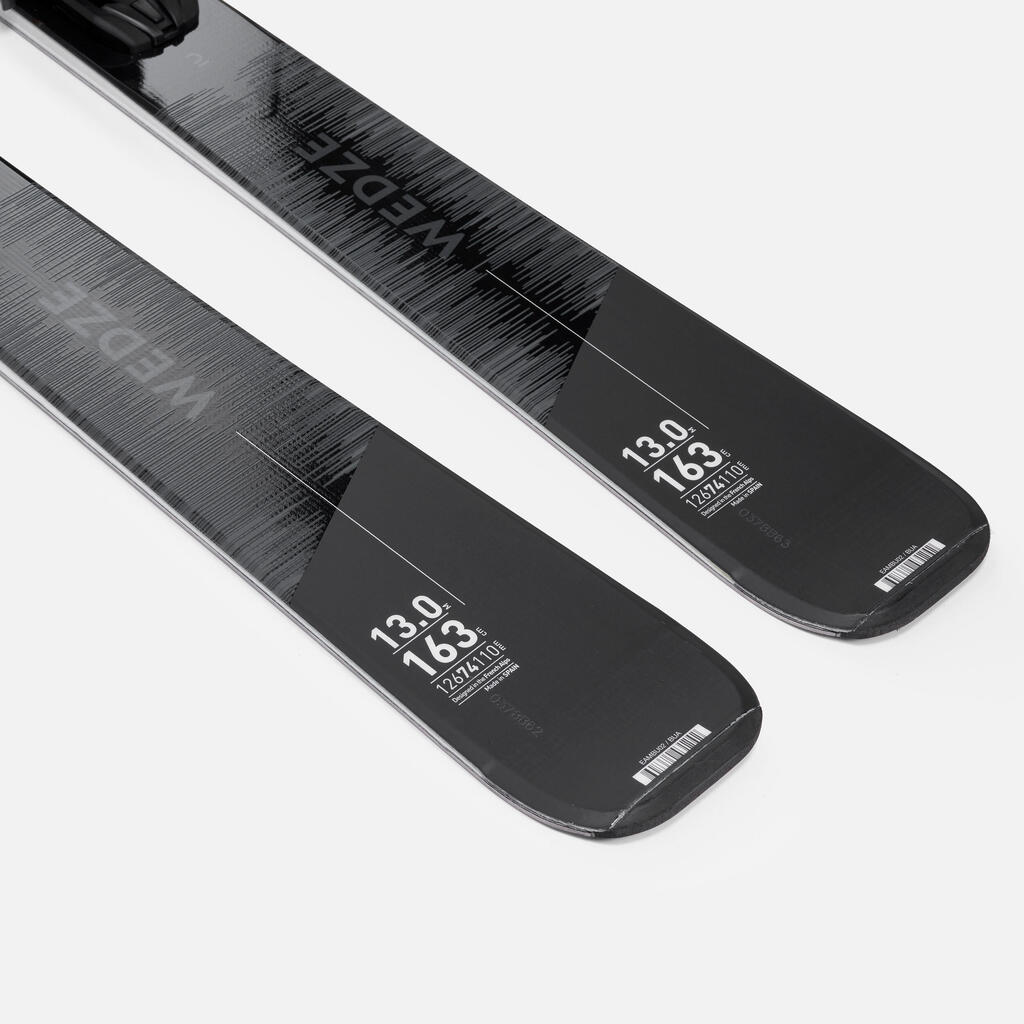 Sieviešu nobrauciena slēpes ar stiprinājumiem “Boost 580”, melnas/baltas