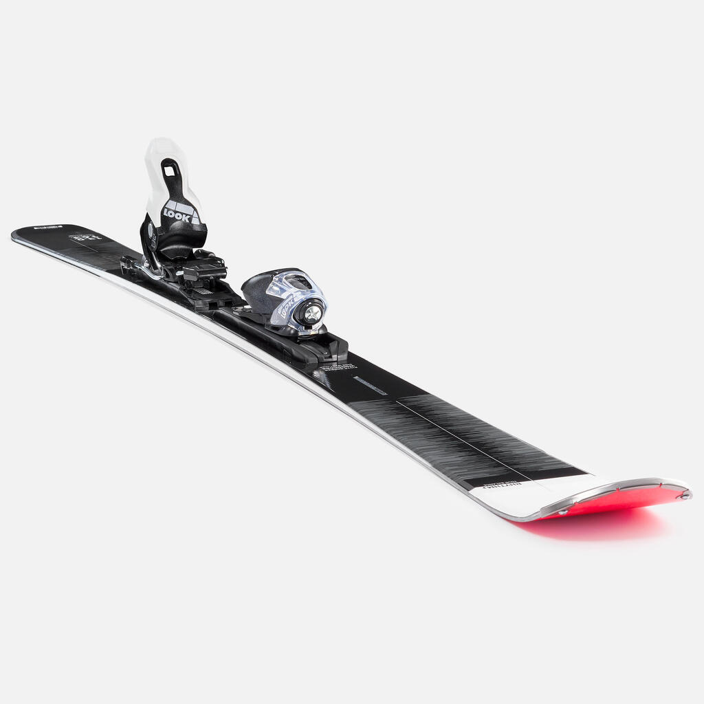 WOMEN'S DOWNHILL SKI WITH BINDINGS - BOOST 580 - BLACK AND WHITE
