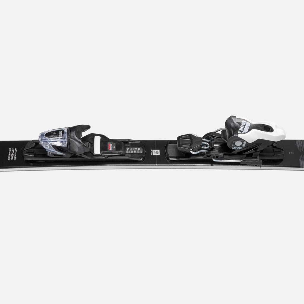 Ski Damen mit Bindung Piste - Boost 580 schwarz/weiß 