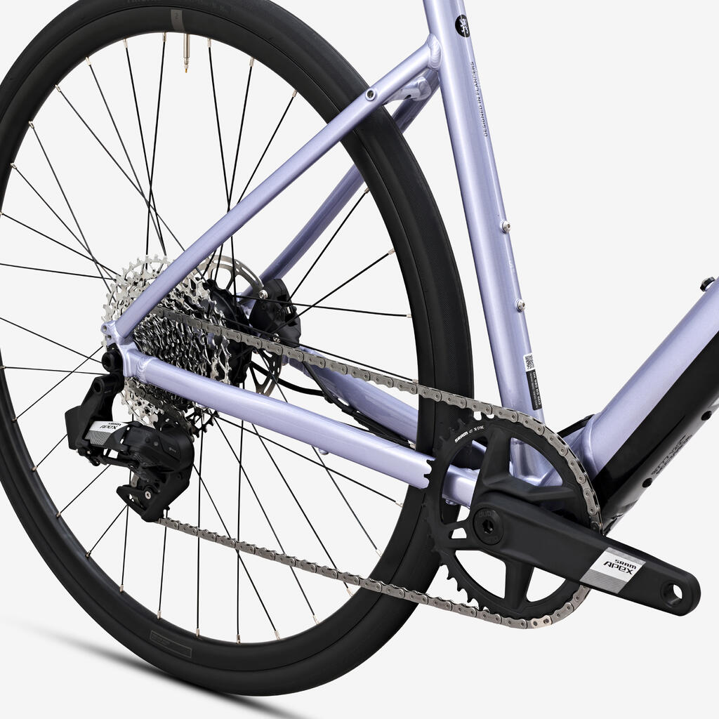 El. šosejas velosipēds “E-EDR AF” ar palīdzības sistēmu, Apex AXS, 1x12, violets