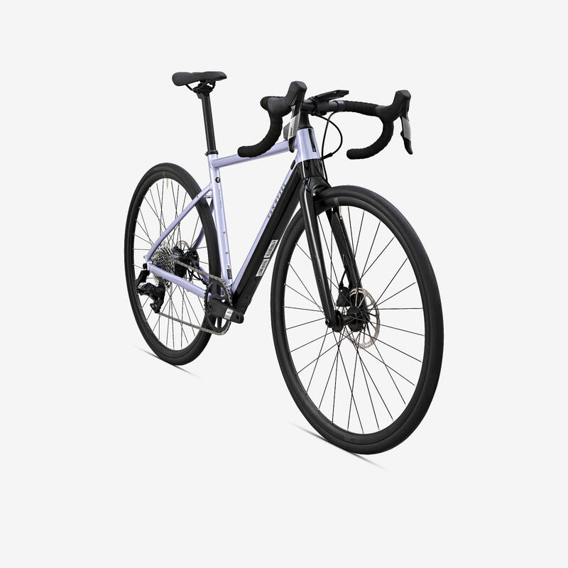 Bicicleta de carretera Triban RC 520 Disco 105 - Azul oscuro - Decathlon