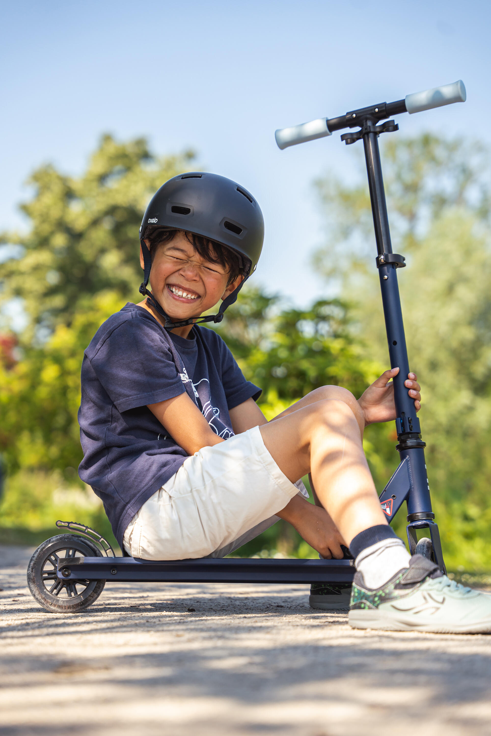 Scooter Tretroller Kinder ‒ MID1 Galaxy blau 9/12