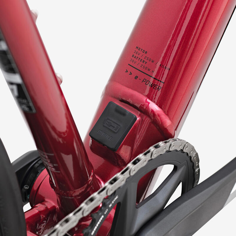 Elektrische racefiets voor dames E-EDR AF SRAM APEX AXS 1x12 rood