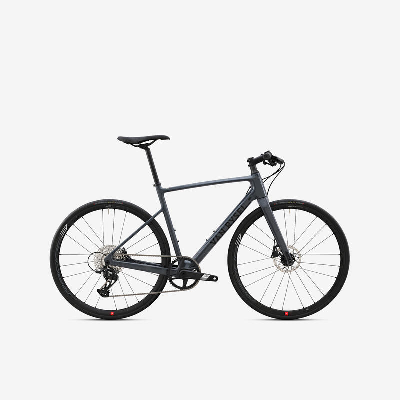 Bicicleta Carretera NCR CF Fitness Flatbar Apex 12S Gris