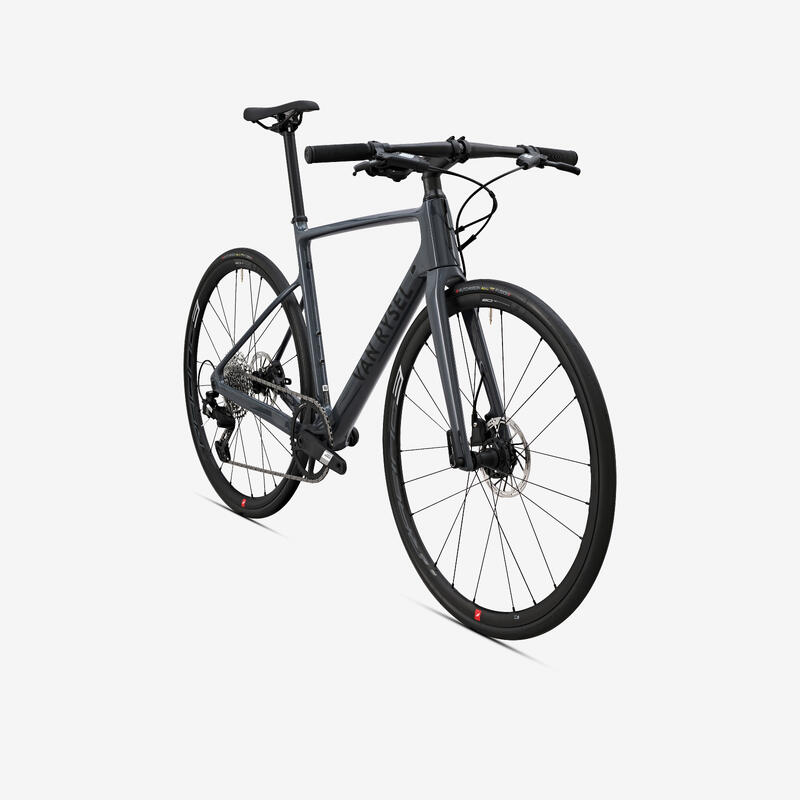 Bicicleta Carretera NCR CF Fitness Flatbar Apex 12S Gris