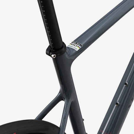 Road Bike NCR CF Fitness Flatbar Apex 12S - Grey