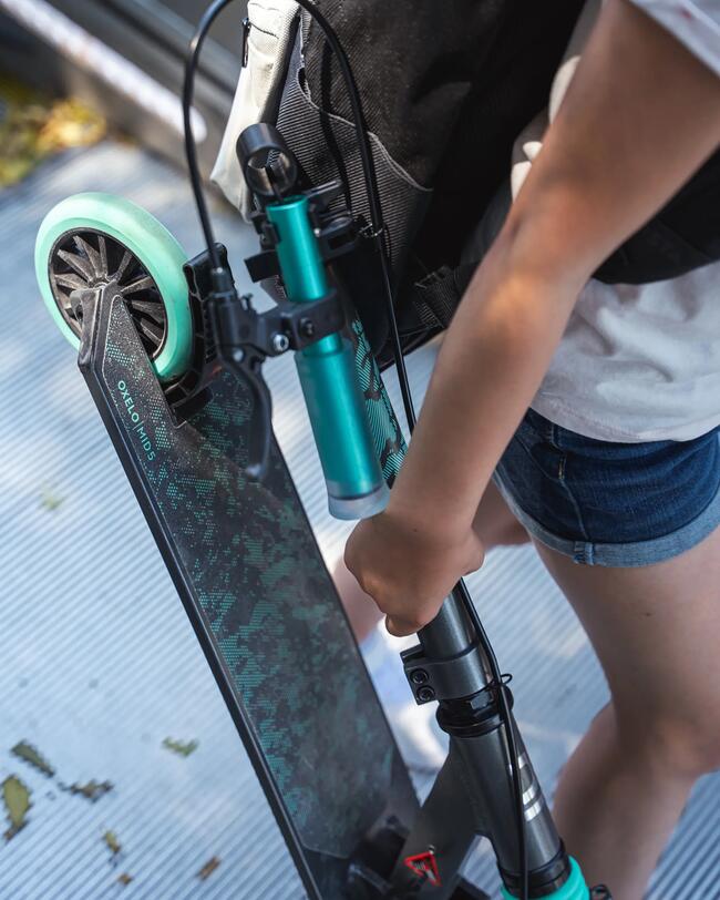 Scooter Tretroller Kinder Federung Lenkerbremse - Mid 5