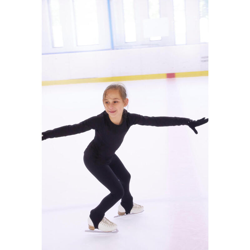 Kids' Figure Skating Training Bottoms - Black AXELYS