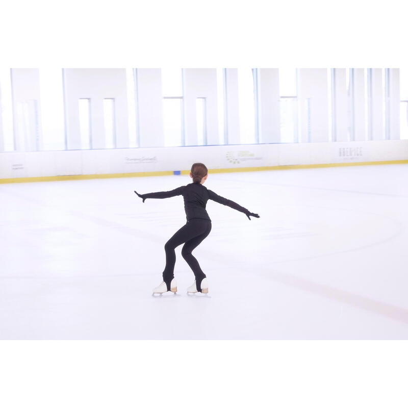 Kids' Figure Skating Training Bottoms - Black