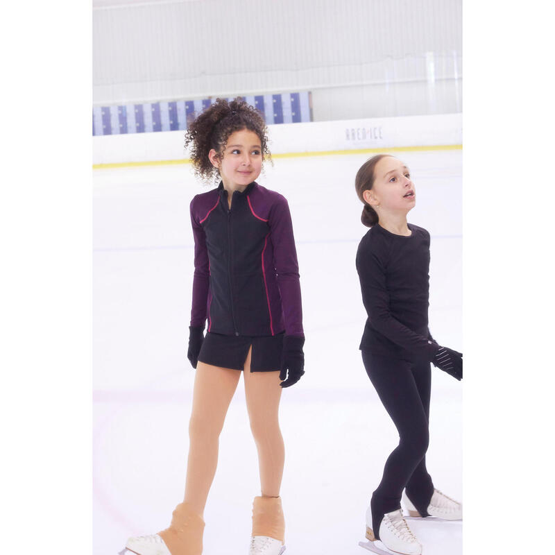 Eiskunstlauf-Strumpfhose fusslos Kinder 