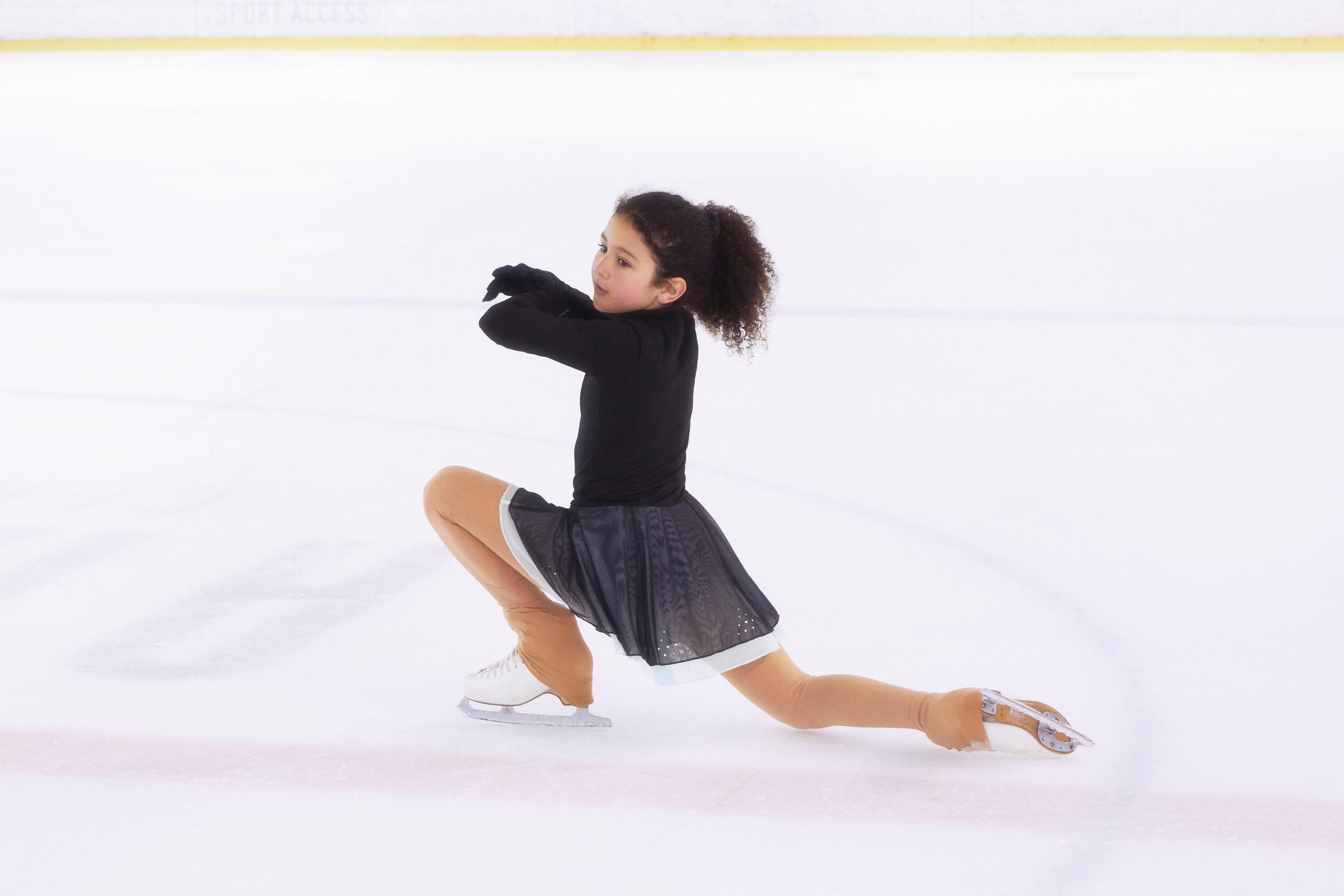 Túnica de Treino para Patinagem Artística Preto/Menta 15/15