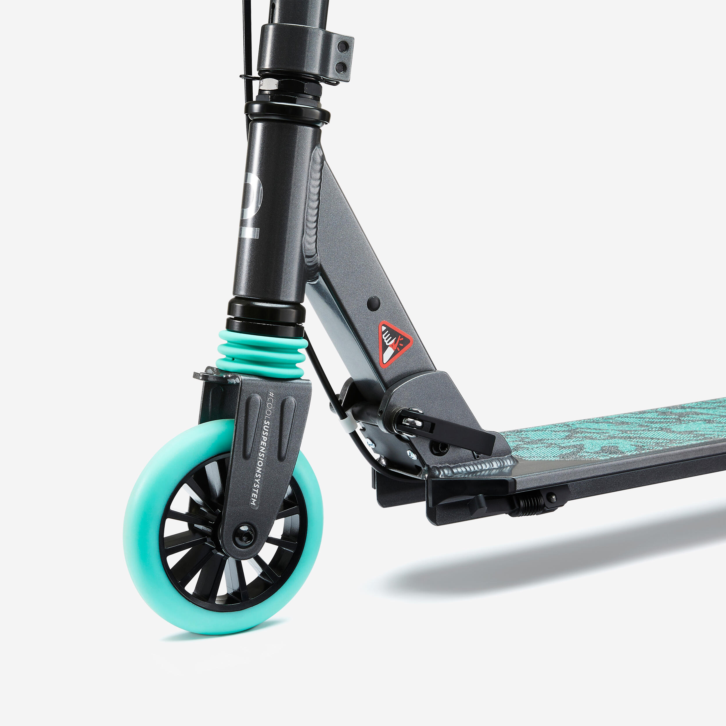 Kids' Scooter with Handlebar Brake and Suspension - MID 5  - OXELO
