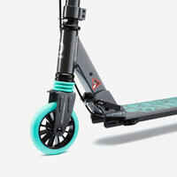 Kids' Scooter with Handlebar Brake and Suspension Mid 5 - Grey/Green