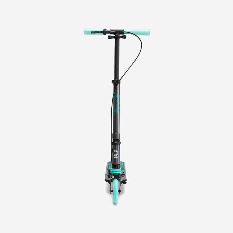 Kids scooter with handlebar brake and suspension