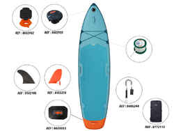 Sturdy inflatable stand up paddle board for rental companies and clubs