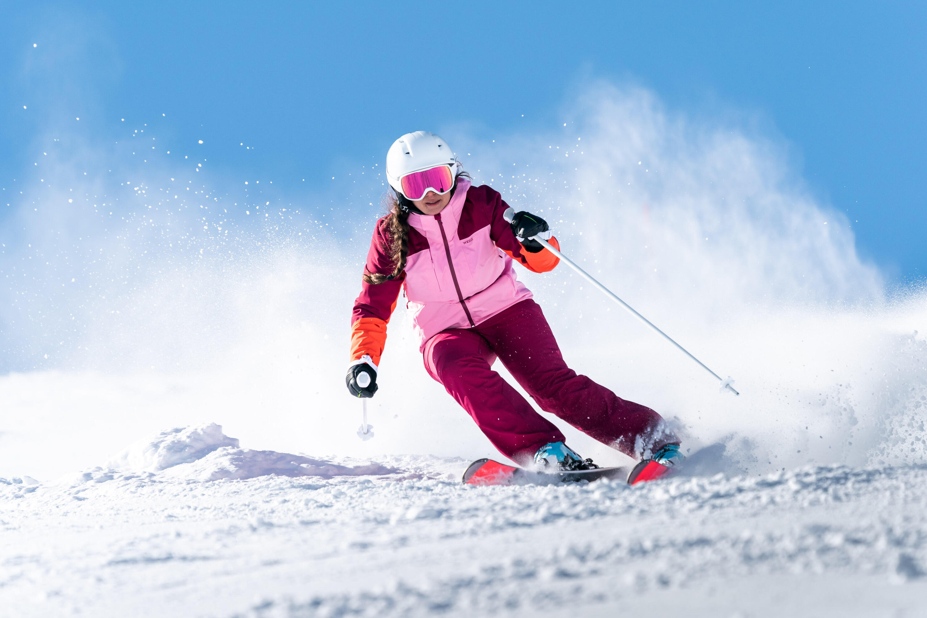 Women's Warm Ski Trousers  580 - Burgundy 13/23