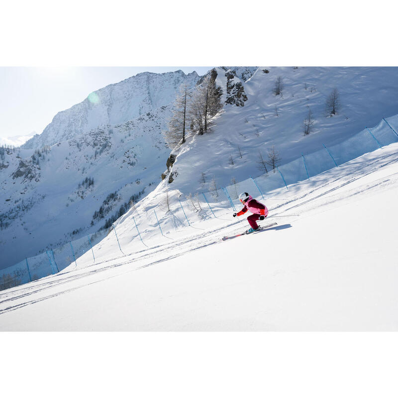 Pantalon de ski chaud femme 580 - bordeaux