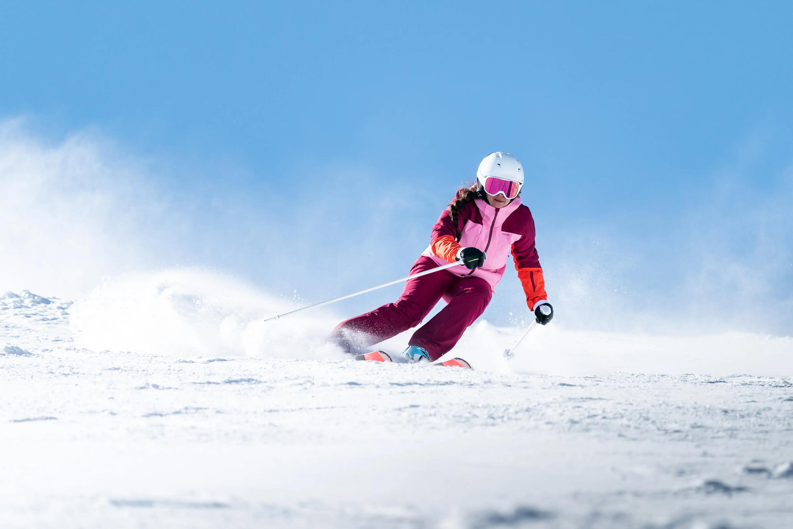 Women's Warm Ski Trousers  580 - Burgundy 18/23