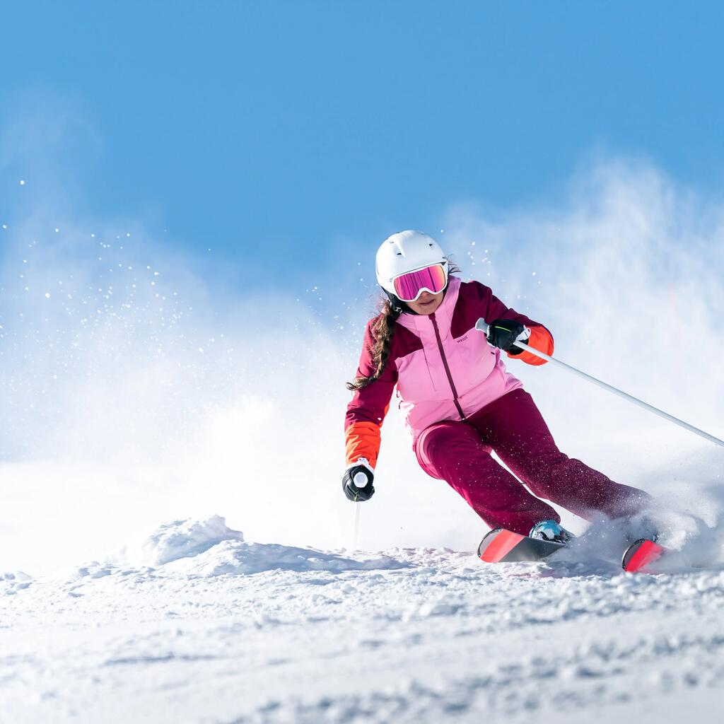 Women's Warm Ski Trousers  580 - Burgundy
