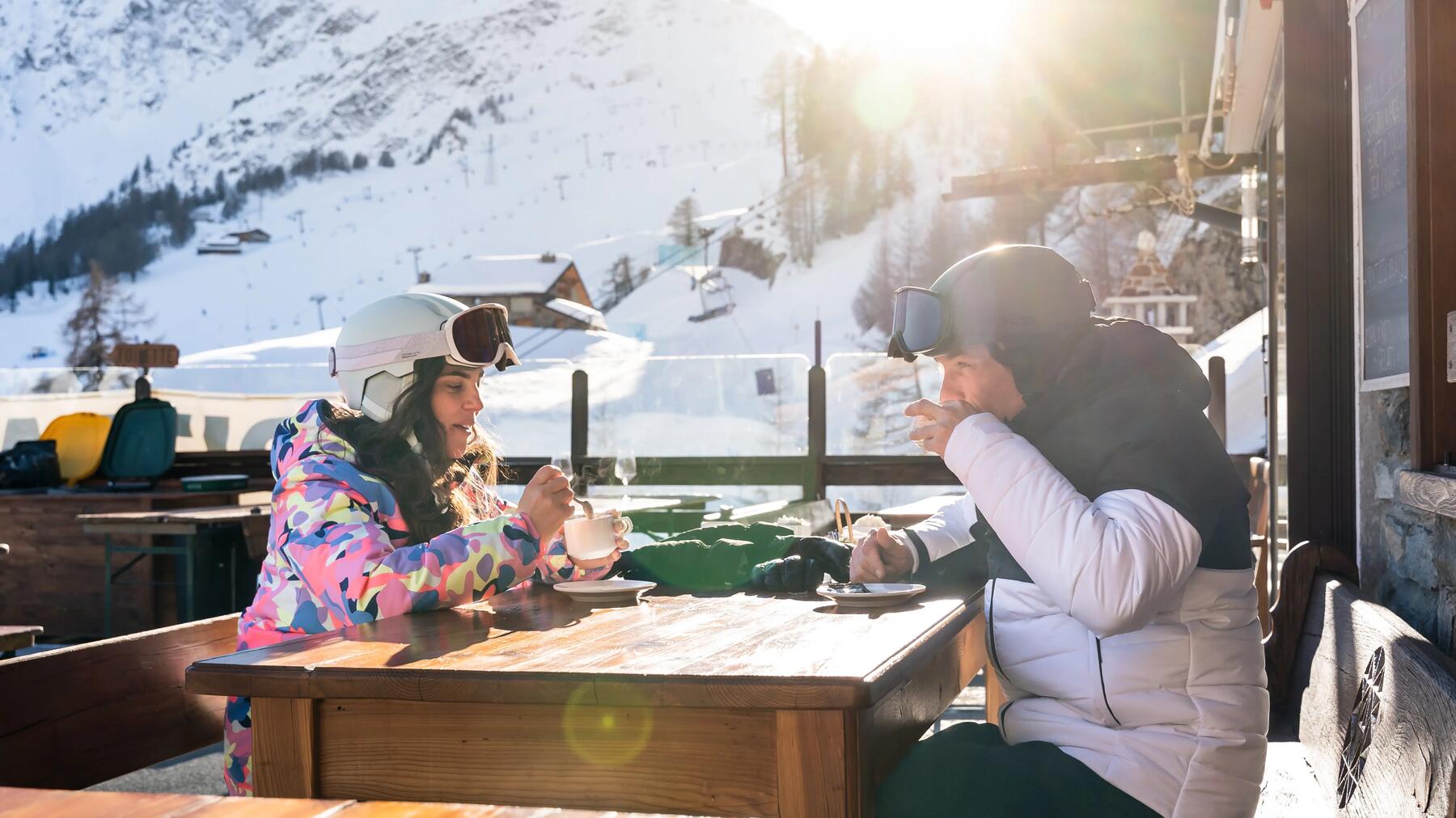 Children taking to the ski slopes