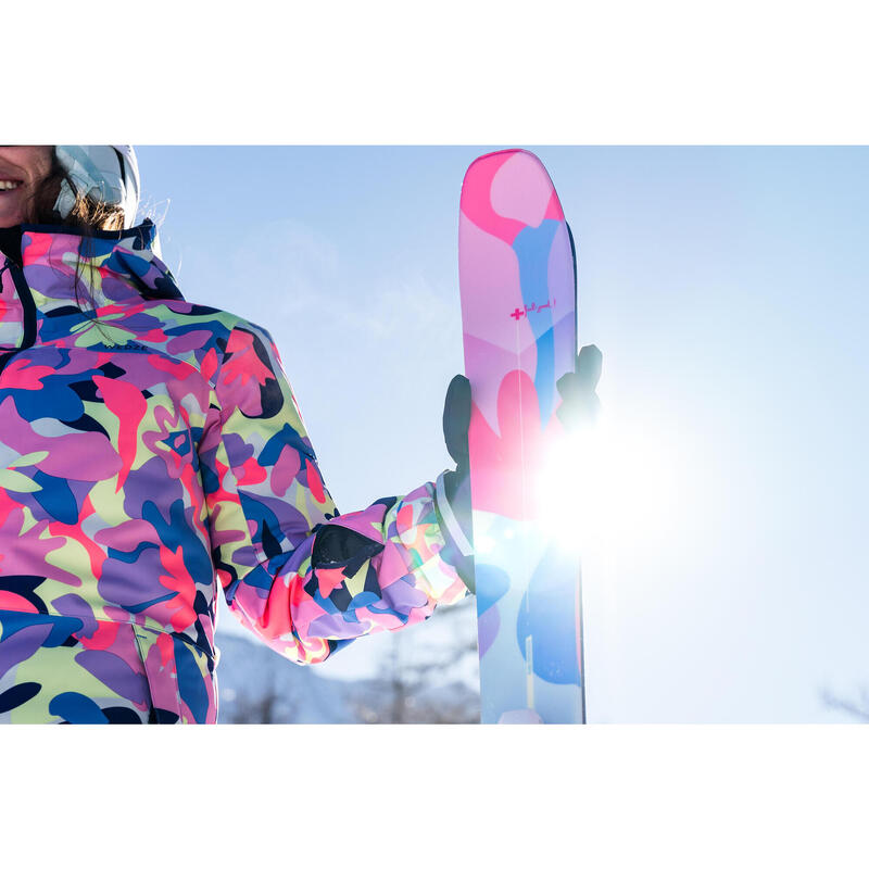 Ski Damen mit Bindung Piste - Cross 150+ floral 