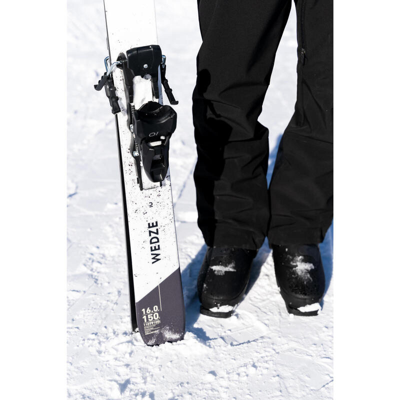 Ski Herren mit Bindung Piste - Cross 150+ schwarz/weiss 