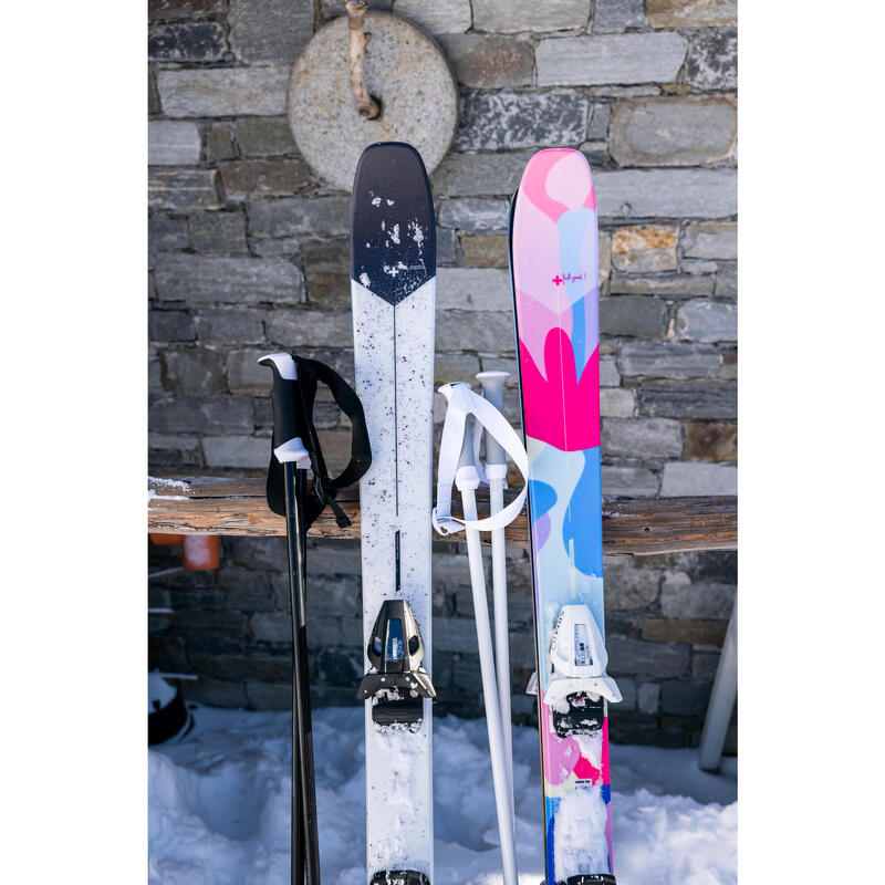 Schiuri cu legături schi alpin CROSS 150+ FLORAL Damă