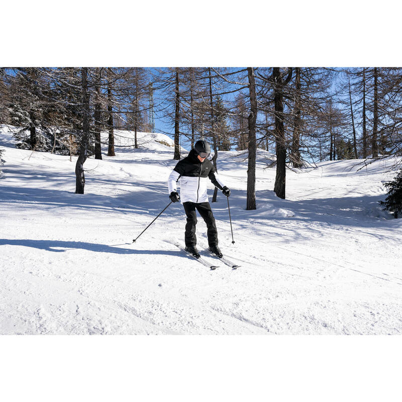 Erkek Kayak Montu - Beyaz / Siyah - 100