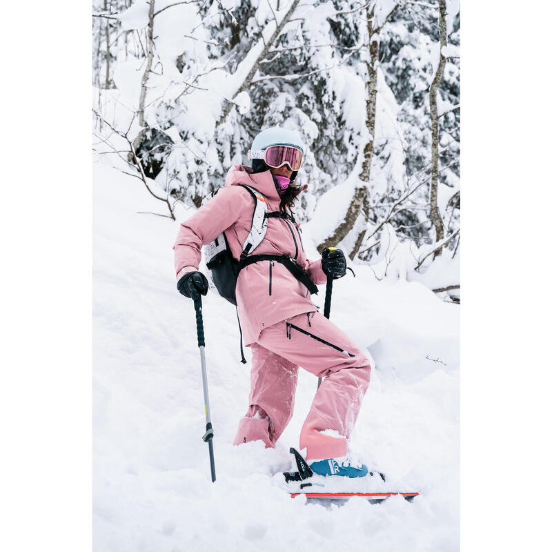 Calças de ski mulher FR500 - rosa