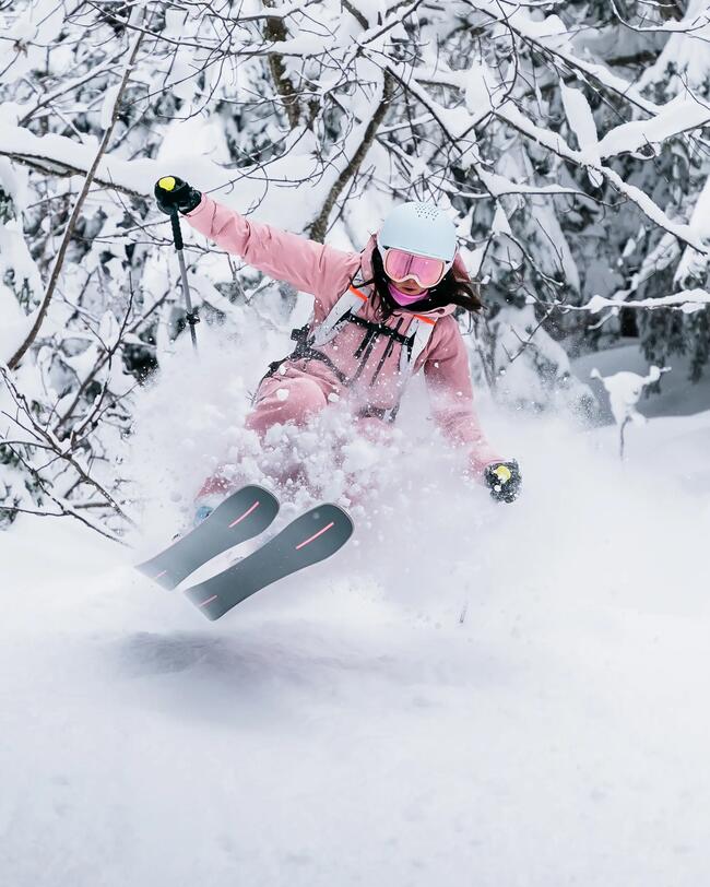 Skijacke für Damen FR 500 – Zartrosa