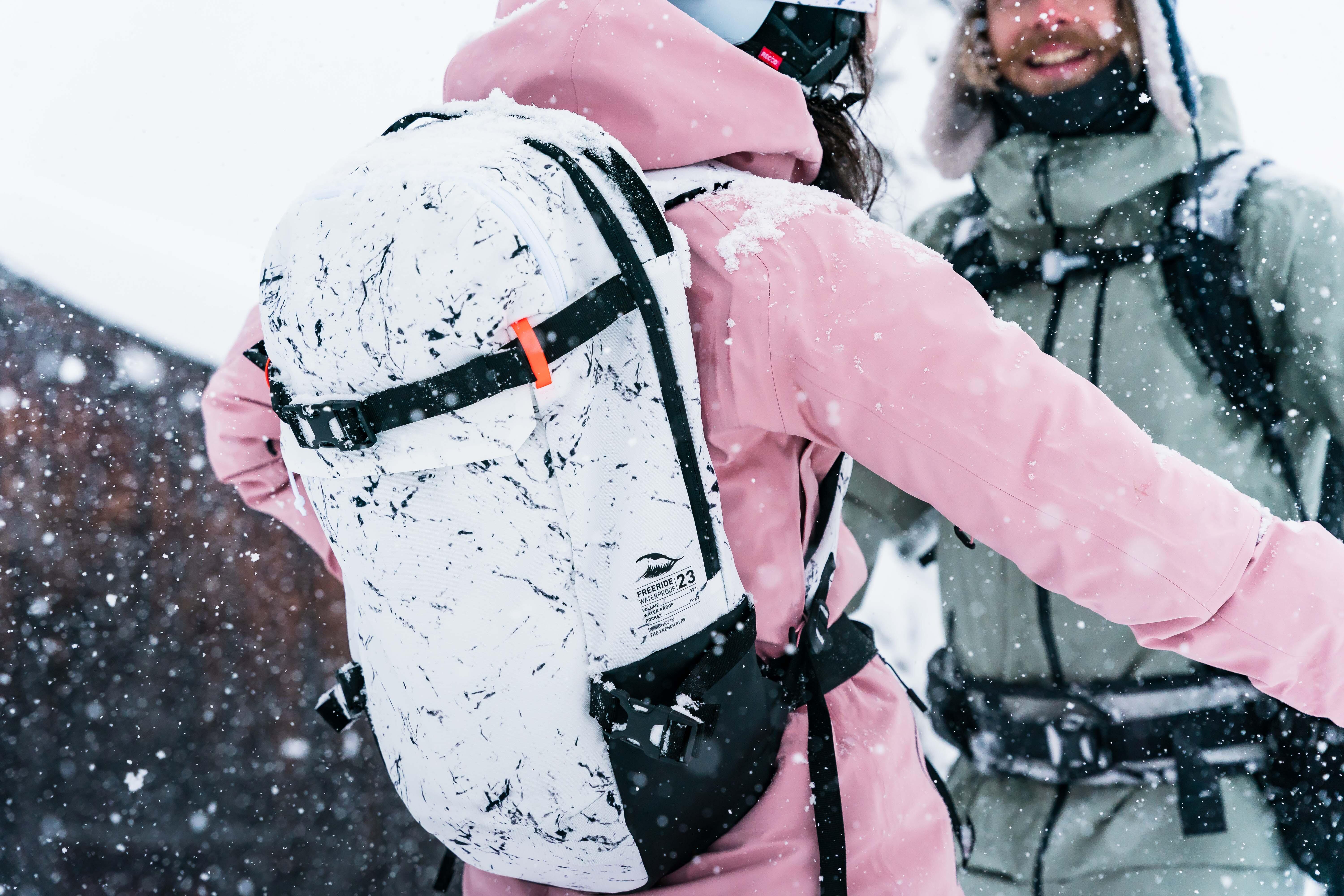 mochila nieve