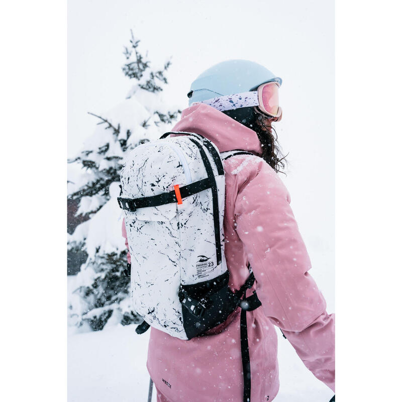 Sac à dos freeride & VTT - FR/AM 100 23L - Blanc noir