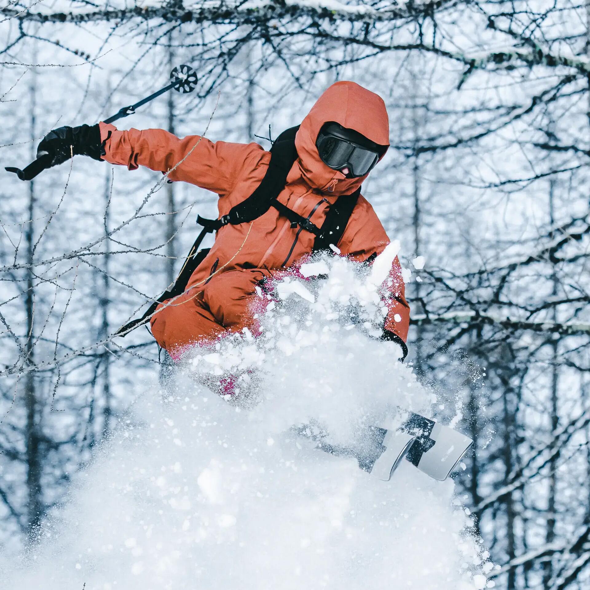 freeride poudreuse Decathlon
