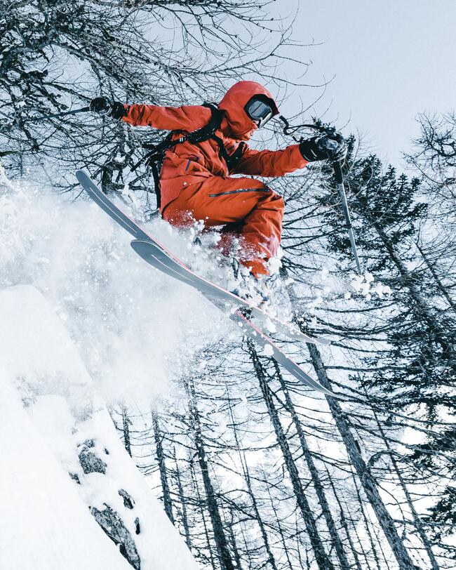 Men's Ski Jacket - FR500 - Terracotta