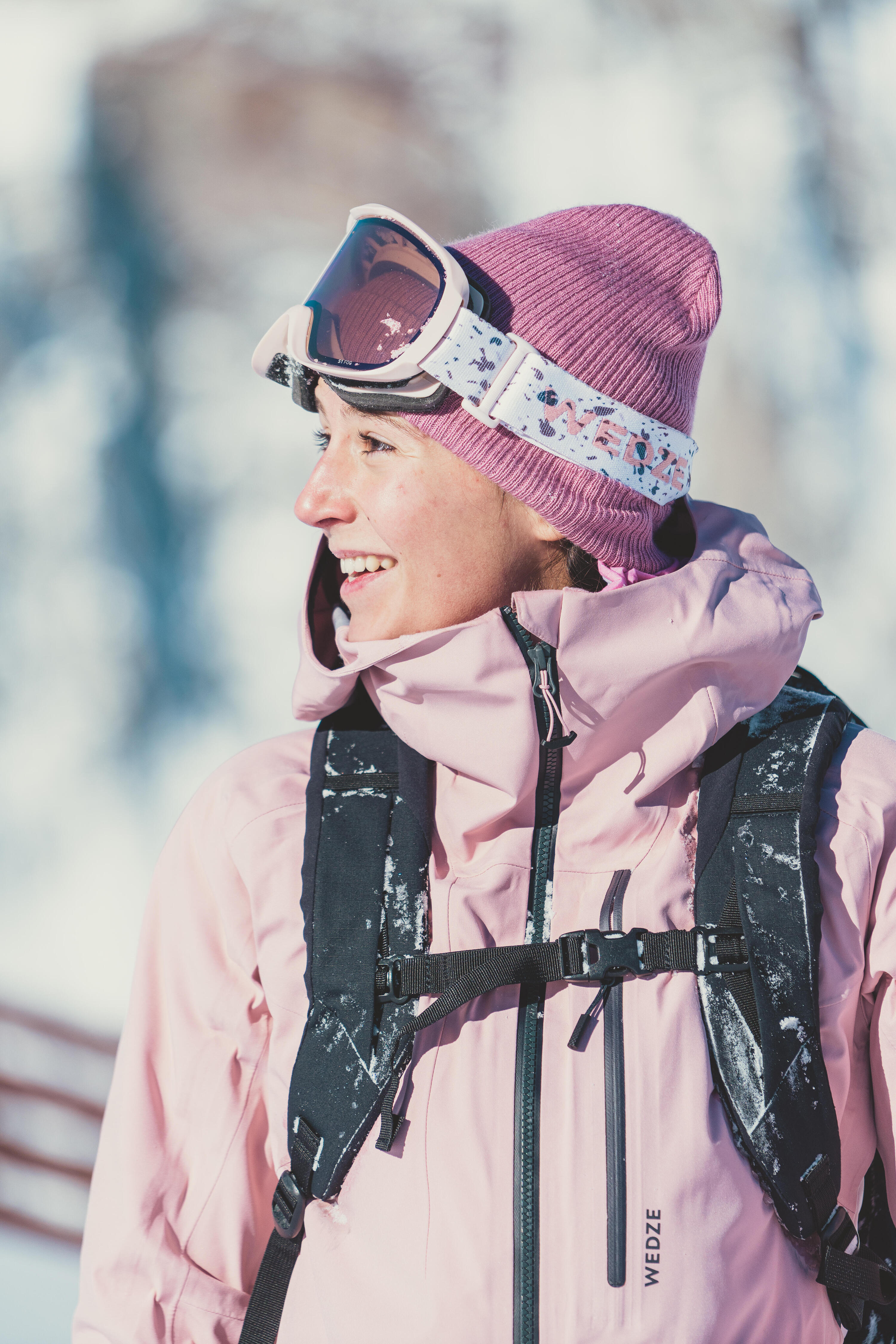 BONNET DE SKI ADULTE - FISHERMAN - ROSE CLAIR 9/11