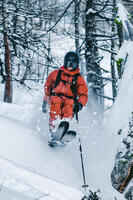 MENS SKI TROUSERS - FR500 -  TERRACOTTA