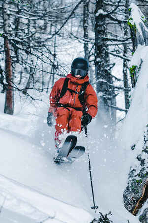 MENS SKI TROUSERS - FR500 -  TERRACOTTA