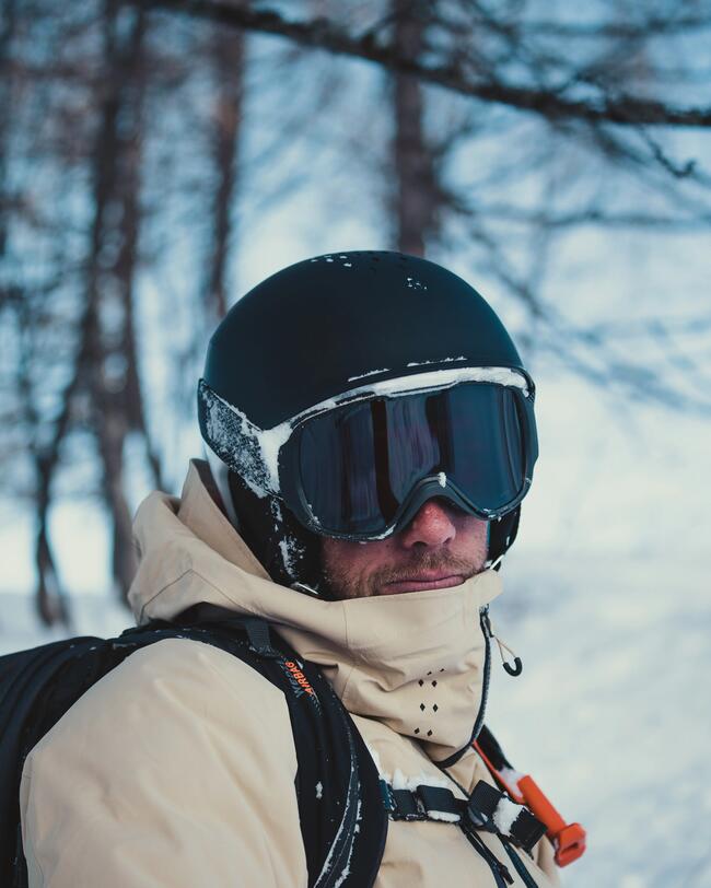 Freeride-Skihelm 900 MIPS für Damen und Herren schwarz/weiß