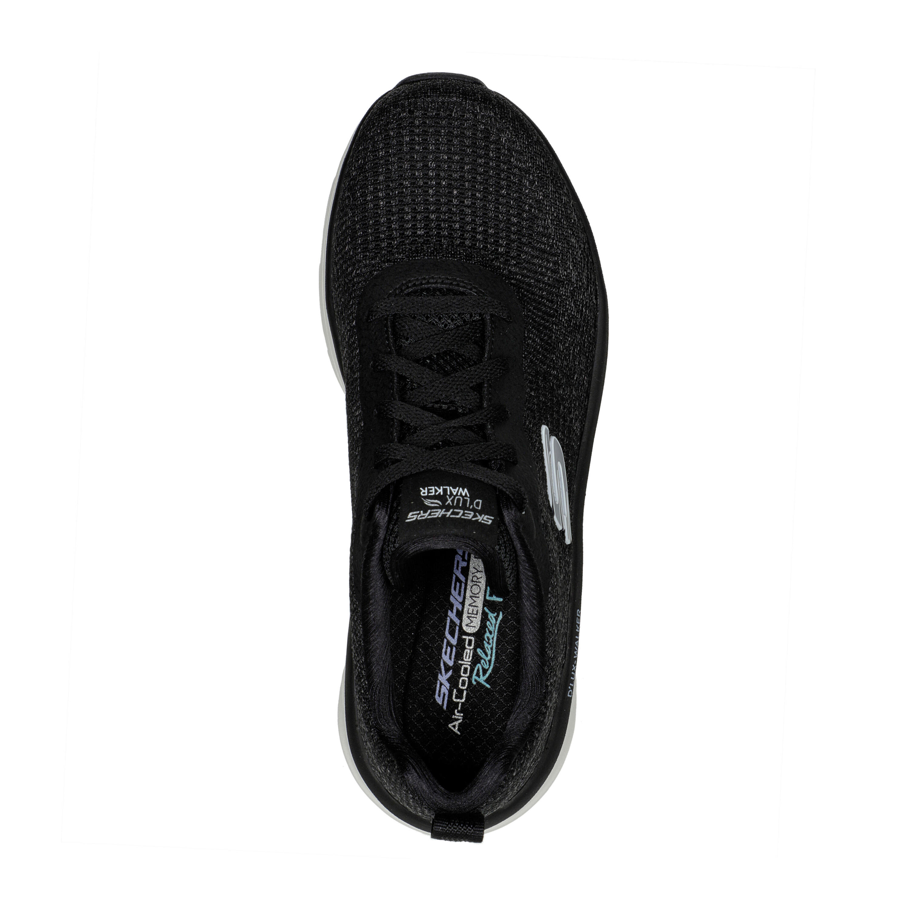 Baskets de marche sportive femme, Dlux walker daily beauty noir 3/4