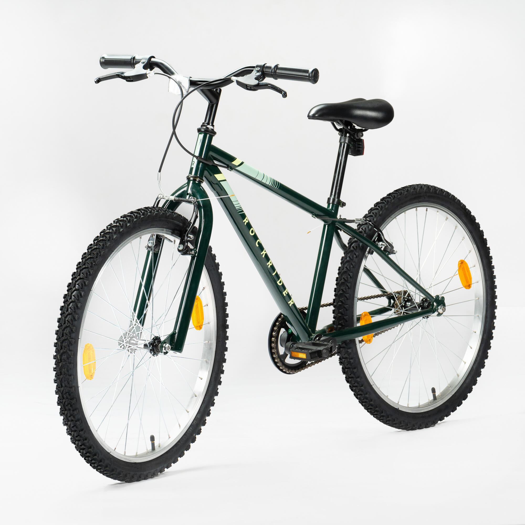 Kids Cycle Rockrider ST50 8-12 years (24 inch) Green