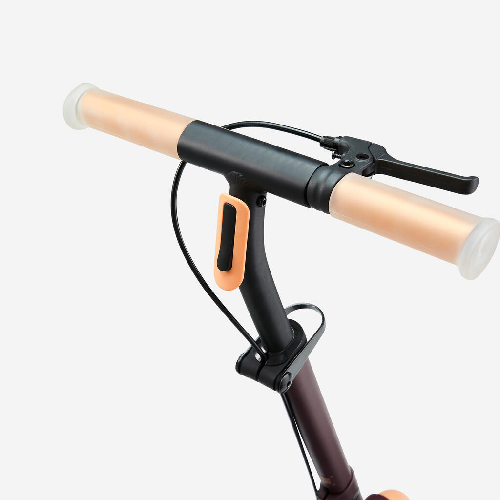 Trottinette junior m900 bordeaux et touche orange