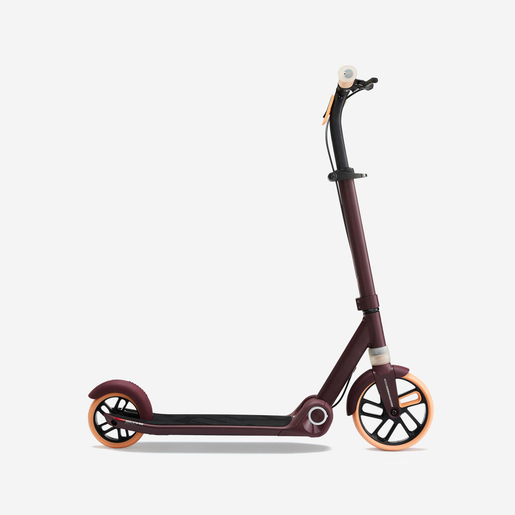 Trottinette junior m900 bordeaux et touche orange