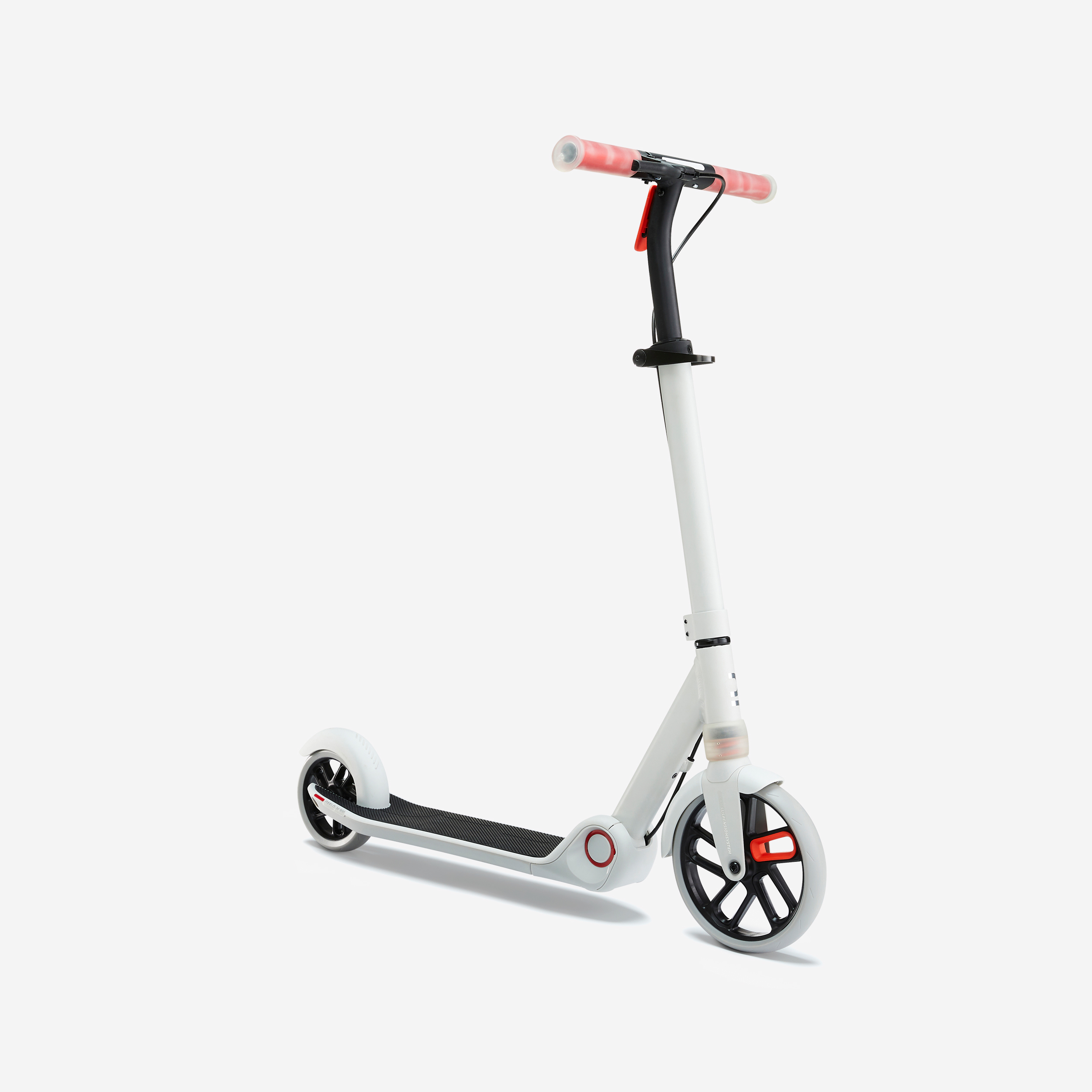 Trottinette junior m900 gris lunaire et touche rouge - Trottinettes - Oxelo- Clubs - Entreprises - Collectivités - Associations
